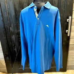 Tommy Bahama men’s size large long sleeve collared shirt in good condition